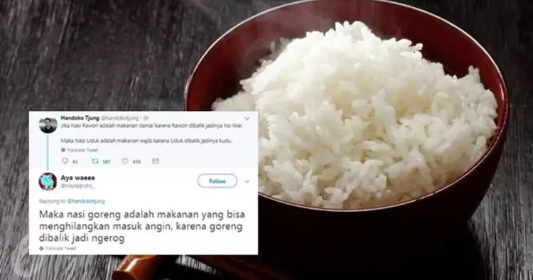 10 Lelucon 'balik nama nasi ala Indonesia' ini kocaknya bikin ngangguk