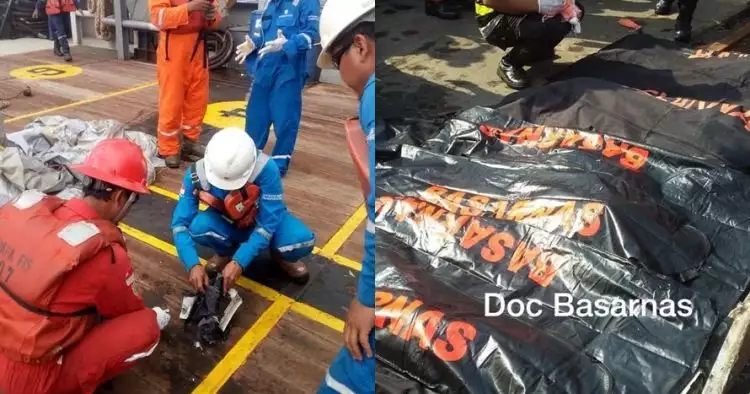 Petugas temukan potongan tubuh balita dan seragam pramugari Lion Air