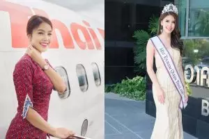 11 Pesona Miss Thailand 2014 yang jadi pramugari Thai Lion Air