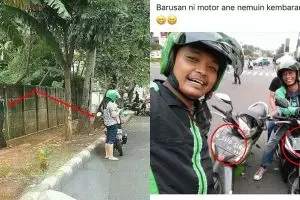 10 Momen absurd driver ojek online antar penumpang bikin tepuk jidat