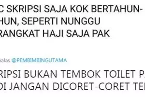 10 Cuitan kocak 'ngerjain skripsi', lucunya nyindir mahasiswa