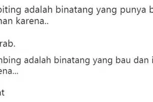 15 Cuitan kocak 'jawaban tebak-tebakan versi bahasa Inggris'