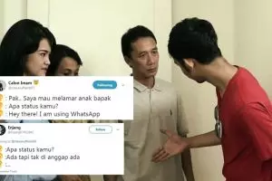 10 Cuitan lucu ditanya status sama calon mertua ini bikin ngakak