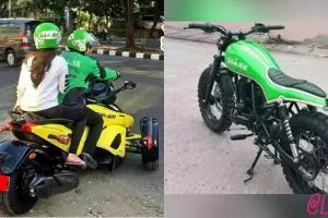 10 Motor unik driver ojek online ini bikin penumpang tepuk jidat