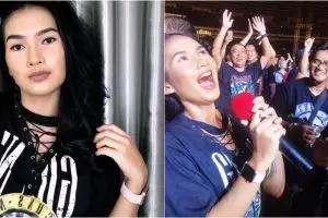 Aktris cantik ini dapat mikrofon Guns N' Roses di konser