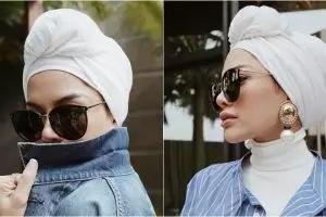 10 Gaya Nikita Mirzani pakai turban, bisa kamu tiru nih