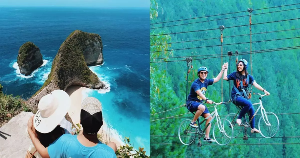 10 Potret wisata ketinggian Arief Poconggg & istrinya, mesra 