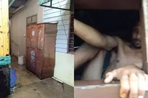 Ketahuan ngintip, cara pria ini loloskan diri bikin makin emosi