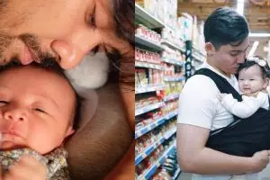 Potret 17 seleb ganteng saat momong putri kecilnya, ayah idaman