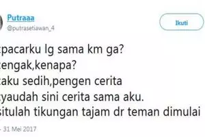 10 Cuitan lucu 'tikungan teman' ini bisa bikin ketawa prihatin