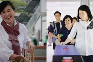 4 Potret terbaru Veronica Tan saat nonton film A Man Called Ahok