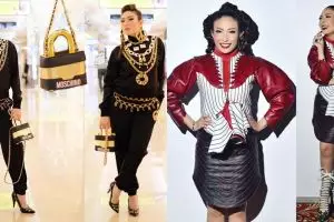 10 Gaya busana nyentrik Ayu Dewi, bikin gagal fokus