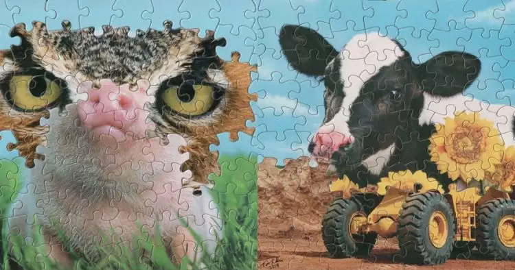 15 Karya seni unik potongan puzzle ini detailnya menakjubkan