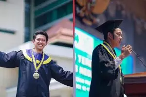 7 Tahun lebih kuliah, Bayu Skak lulus & pidato makna 'Yowis Ben'