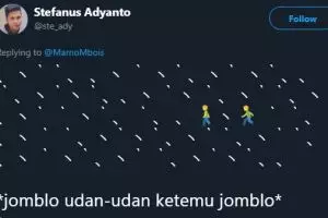 16 Cuitan pakai emoticon jomblo kehujanan ini bikin senyum kecut