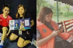 Pebulutangkis Macau ini dapat bunga dari Kevin Sanjaya, so sweet