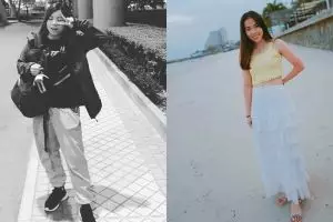 Adu gaya 2 pebulutangkis cantik yang diberi kaus Kevin Sanjaya