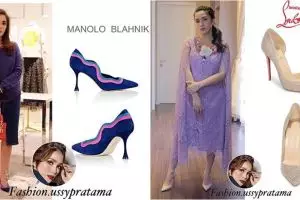 10 Sepatu hak tinggi Ussy Sulistiawaty, ada seharga motor matic