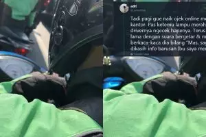 Kisah driver ojek online dapat kabar ibunya meninggal, bikin mewek