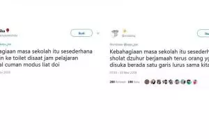 15 Cuitan lucu kebahagiaan masa sekolah ini bikin nostalgia