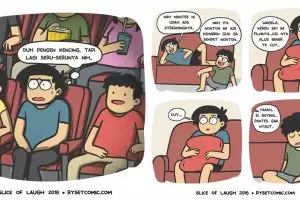 12 Komik strip lucu kebiasaan waktu nonton film ini bikin ketawa