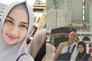 11 Momen romantis bulan madu Melody eks JKT48 di Arab Saudi