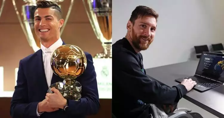 Tak menang Ballon d'Or, begini reaksi Messi dan Ronaldo