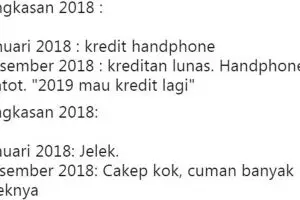 25 Cuitan lucu 'Ringkasan 2018' ini bikin tersenyum kecut