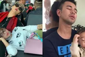 9 Potret seleb tidur di sembarang tempat, masih kece nggak ya?