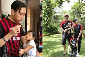 11 Potret Ibas Yudhoyono pakai baju lengan pendek