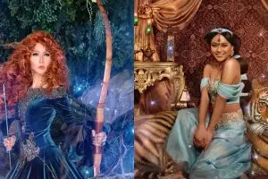13 Gaya seleb pemotretan ala putri Disney, Inul Daratista manglingi