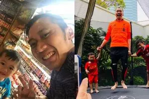 12 Momen Ibas Yudhoyono saat asuh anak, family man banget