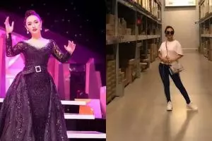 Biasa tampil cetar, ini 9 potret Zaskia Gotik cuma pakai kaus