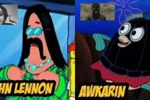 9 Cocoklogi SpongeBob dan kawan-kawan bergaya musisi dunia, kocak