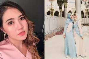 10 Potret Via Vallen di Arab Saudi, tampak adem bersama keluarga