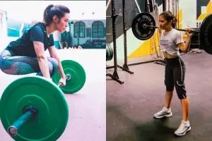 8 Momen seleb wanita angkat barbel, rajin jaga tubuh