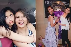 10 Momen akrab Faye Nicole Jones dan Vanessa Angel, bak saudara