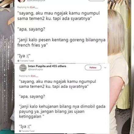 15 Cuitan lucu syarat diajak jalan ini bikin senyum kesel