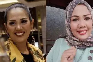 8 Pesona Ely Sugigi dengan balutan hijab, tampak kalem
