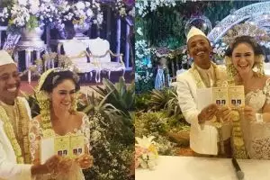 9 Momen pernikahan Mas Pur dan Dwinda Ratna, penuh kebahagiaan
