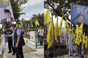 Komentar keras Agus Yudhoyono & istri soal baliho SBY dirusak