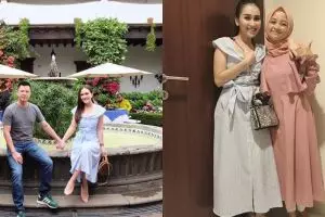 6 Momen Ayu Ting Ting kembaran baju dengan seleb lain