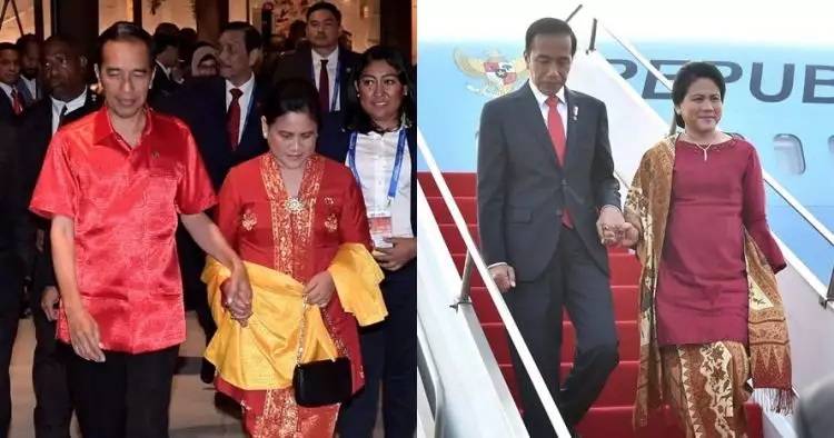 10 Momen Jokowi & Iriana bergandengan di sela bertugas, so sweet
