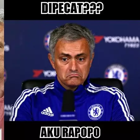 10 Meme lucu Jose Mourinho dipecat dari Manchester United 