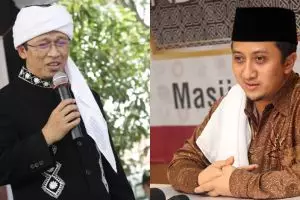 Momen Yusuf Mansur jenguk Aa Gym yang terbaring sakit, panen doa