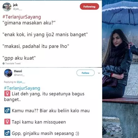 15 Cuitan lucu telanjur sayang ini bikin susah nahan tawa