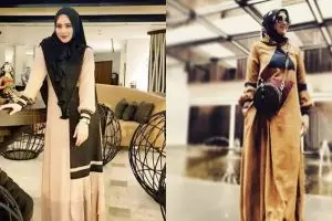 8 Gaya berhijab Bebi Silvana istri Opick ini bisa ditiru