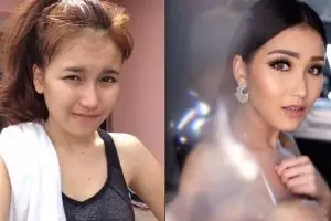 Beda penampilan 8 penyanyi dangdut pakai dan tanpa makeup