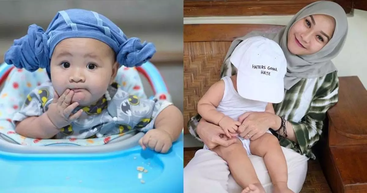 9 Potret anak keempat Zaskia Mecca pakai penutup kepala, gemesin