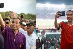 10 Momen Jokowi selfie di berbagai acara, dekat dengan rakyat